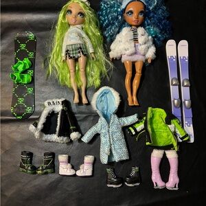 RAINBOW HIGH WINTER BREAK SKYLER BRADSHAW With ACCESSORIES AND JADE HUNTER